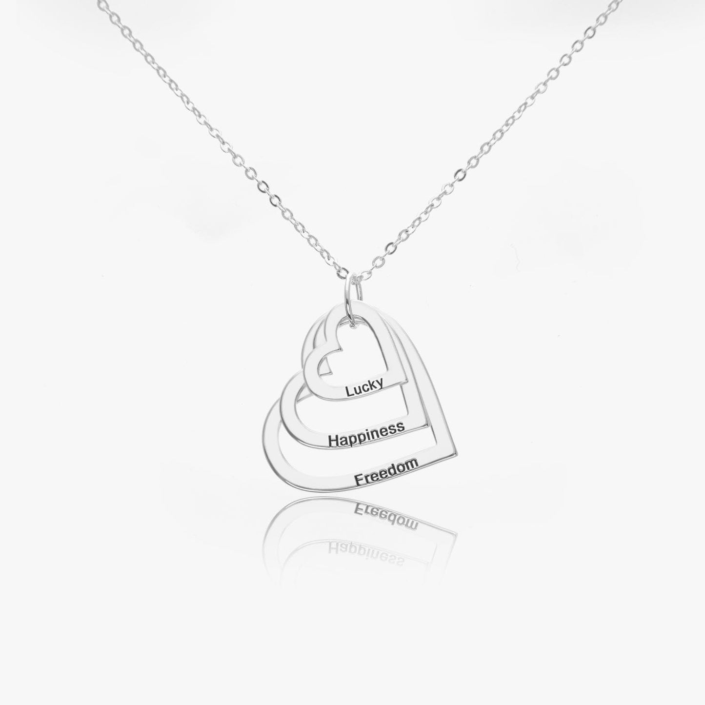 Multiple Heart Name Necklace